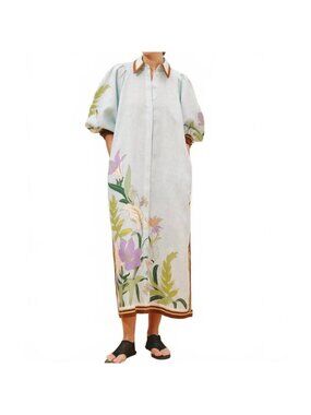 NEW ALEMAIS alfie shirtdress in multi